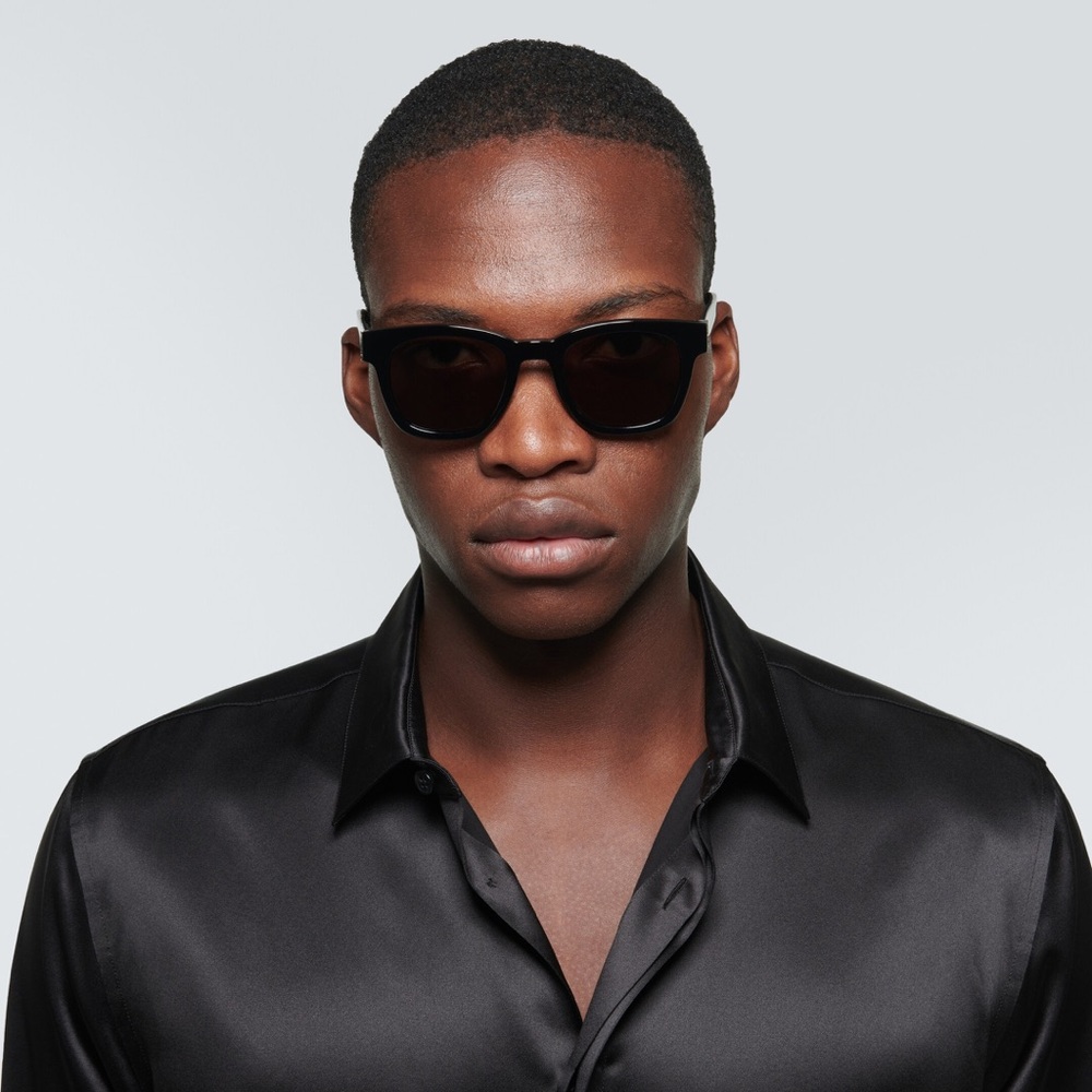 Brand New! YSL Saint Laurent Monogram Square Sunglasses Silver Hardware unisex - Picture 2 of 13